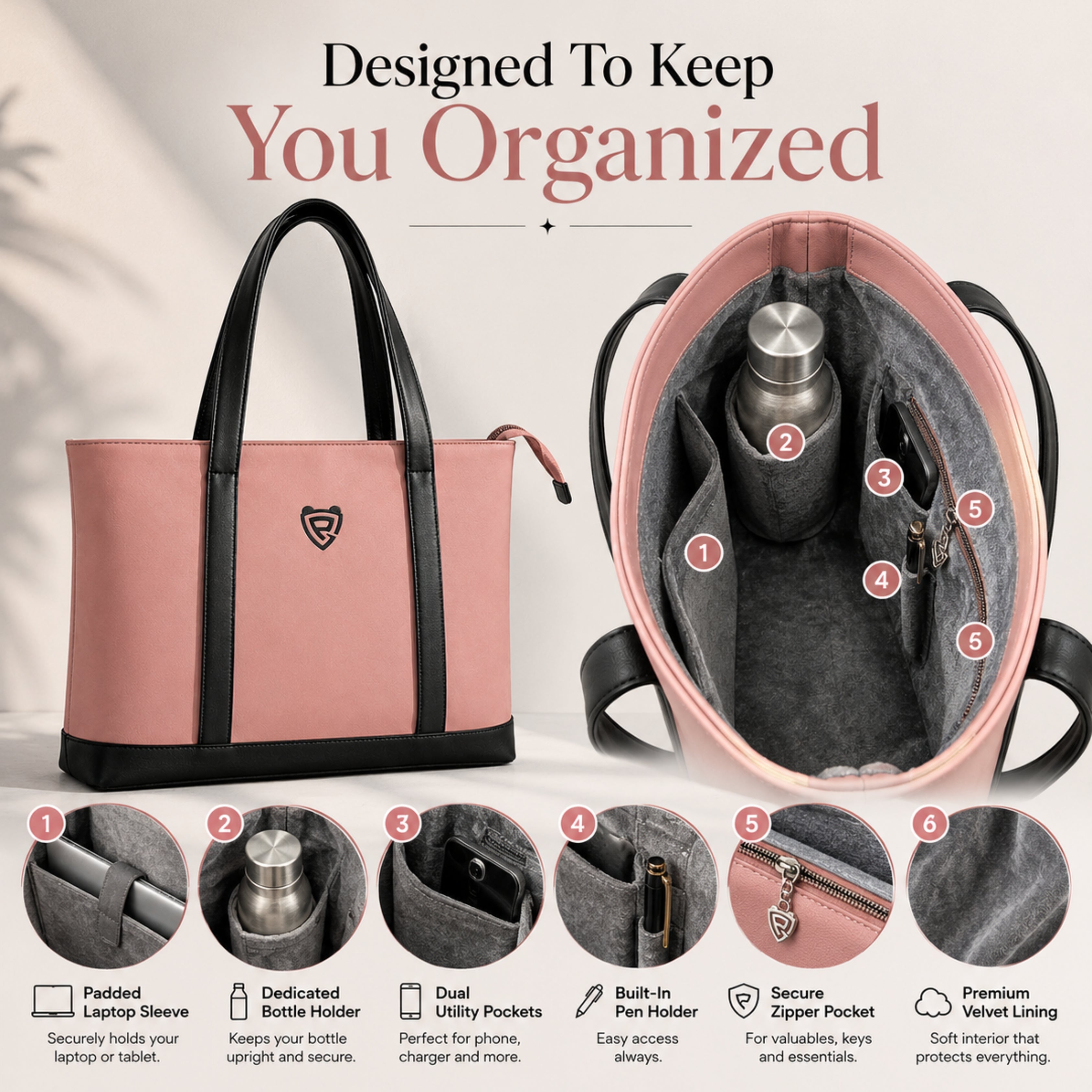 THE BLUSH PINK TOTE