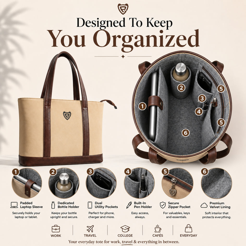 THE MOCHA BEIGE TOTE