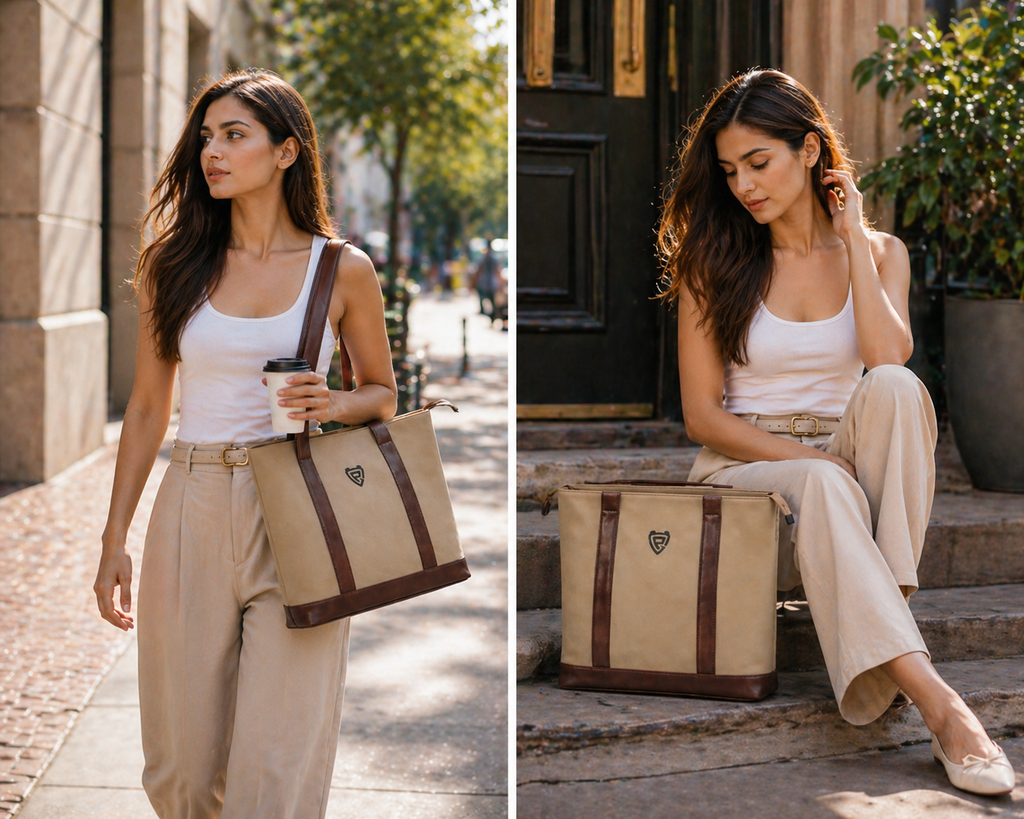 THE MOCHA BEIGE TOTE