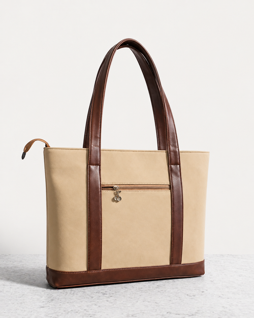 THE MOCHA BEIGE TOTE