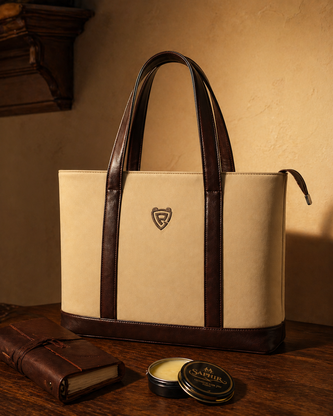 THE MOCHA BEIGE TOTE
