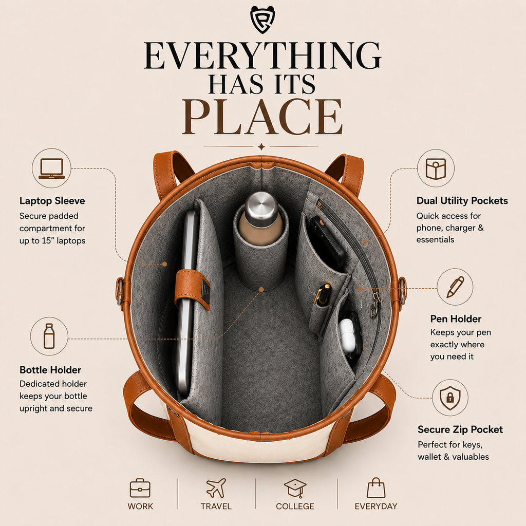 The Ivory Caramel Tote