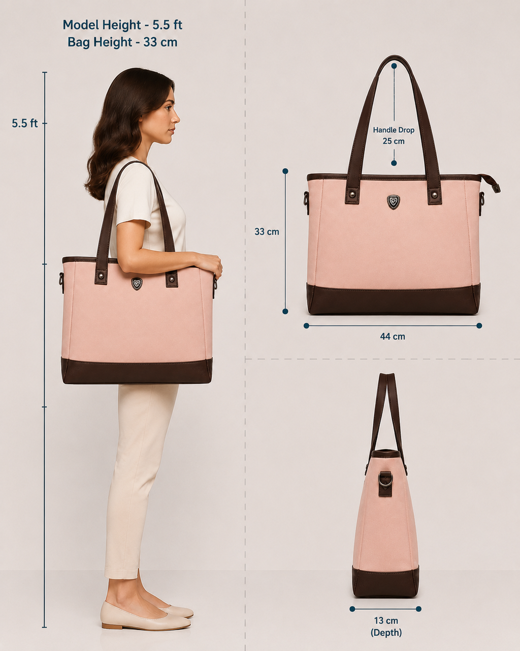 The Rose Cocoa Tote