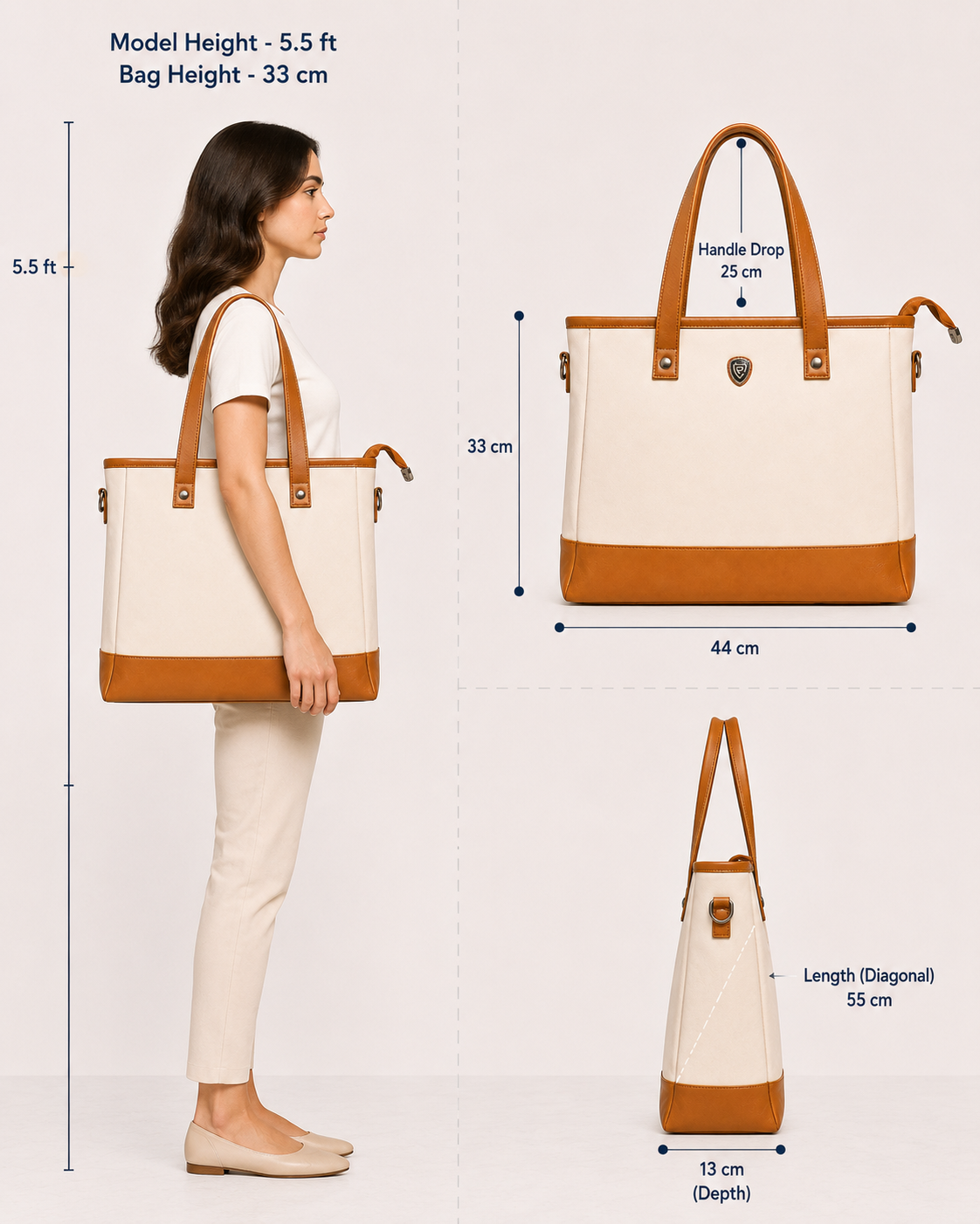 The Ivory Caramel Tote