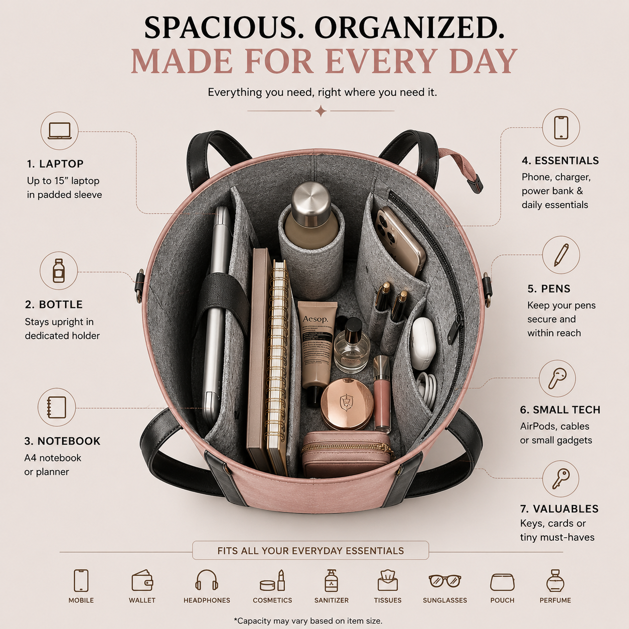 THE BLUSH PINK TOTE