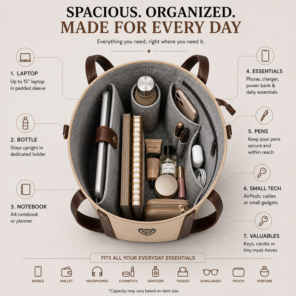 THE MOCHA BEIGE TOTE