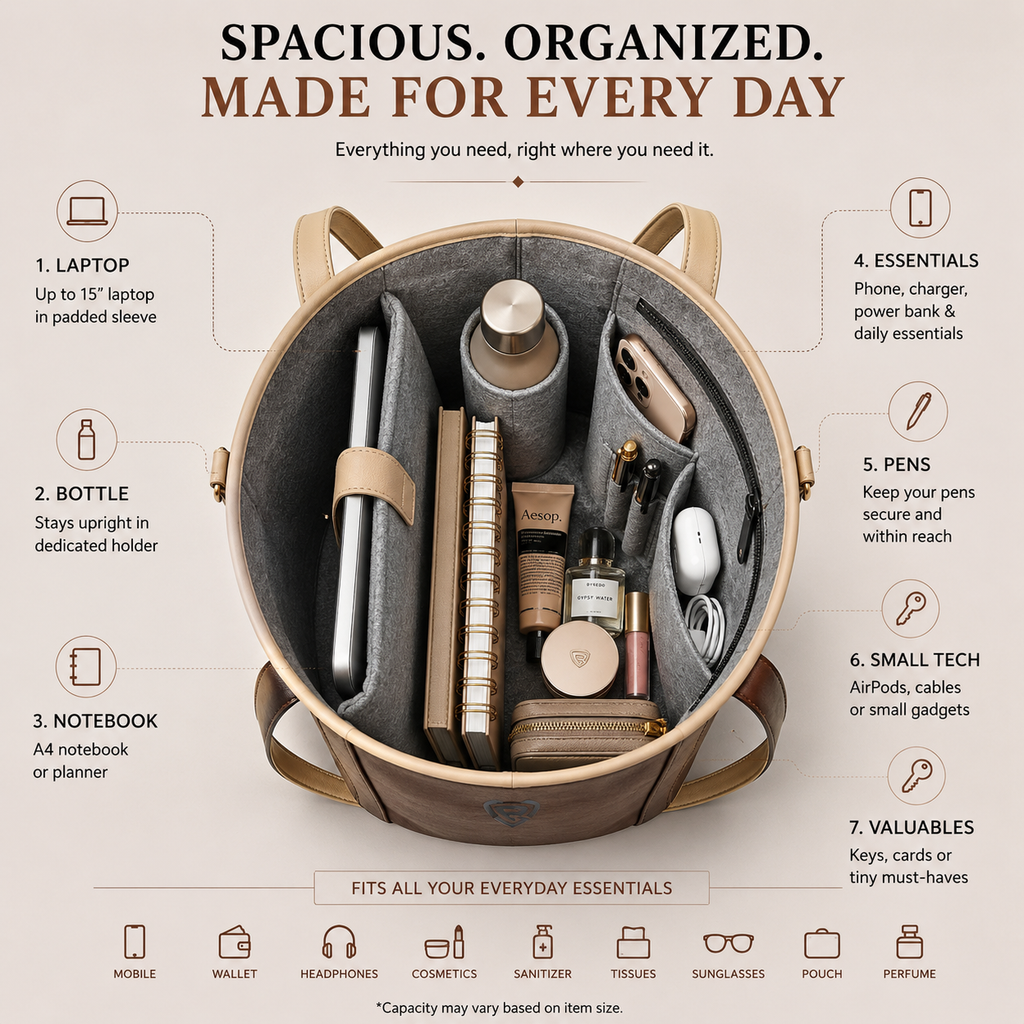 THE ESPRESSO BROWN TOTE