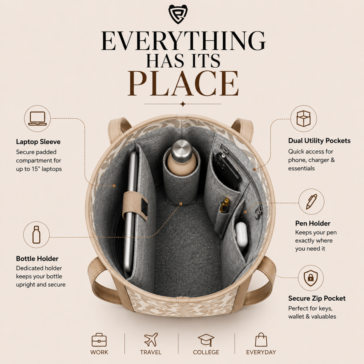 The Golden Desert Tote