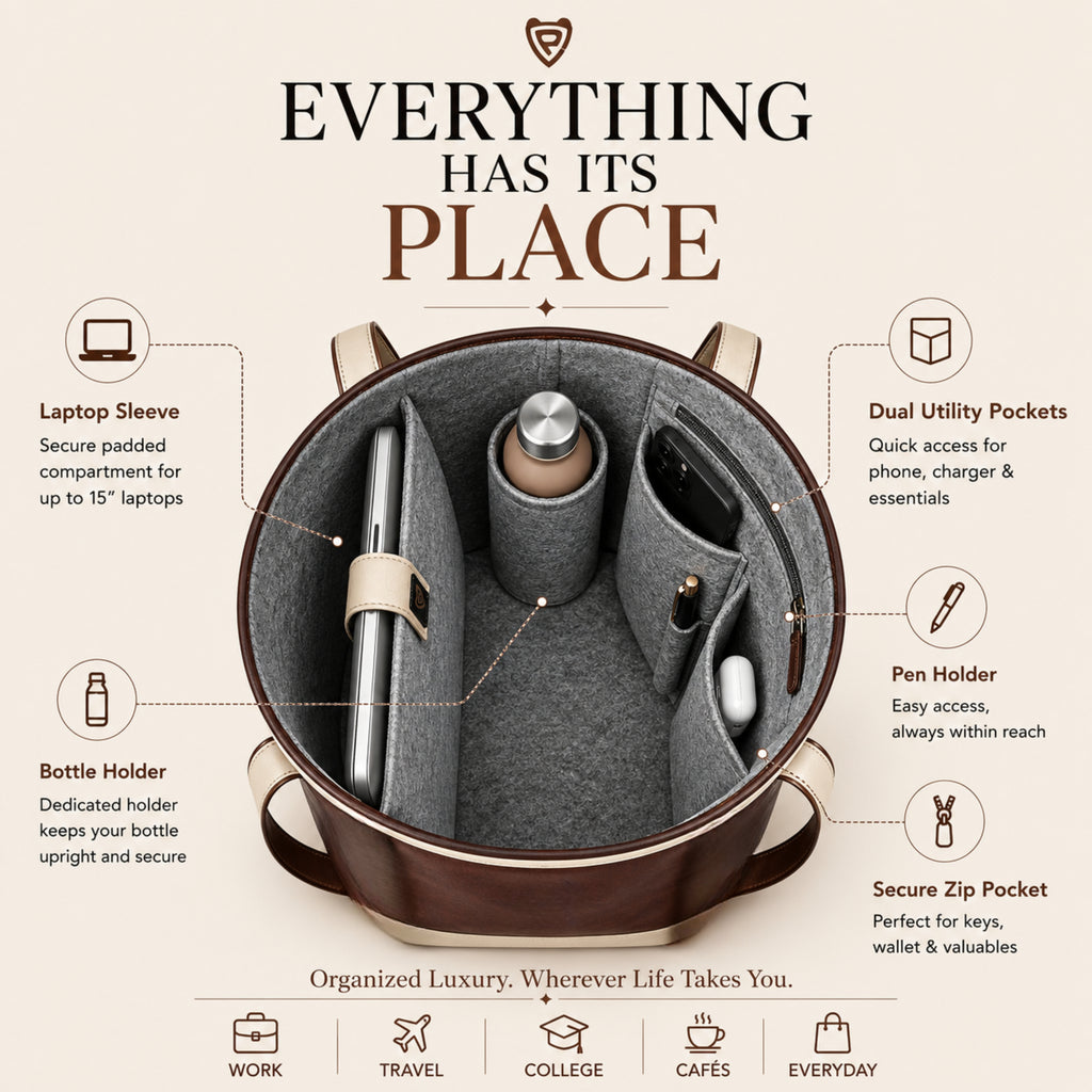 THE ESPRESSO BROWN TOTE