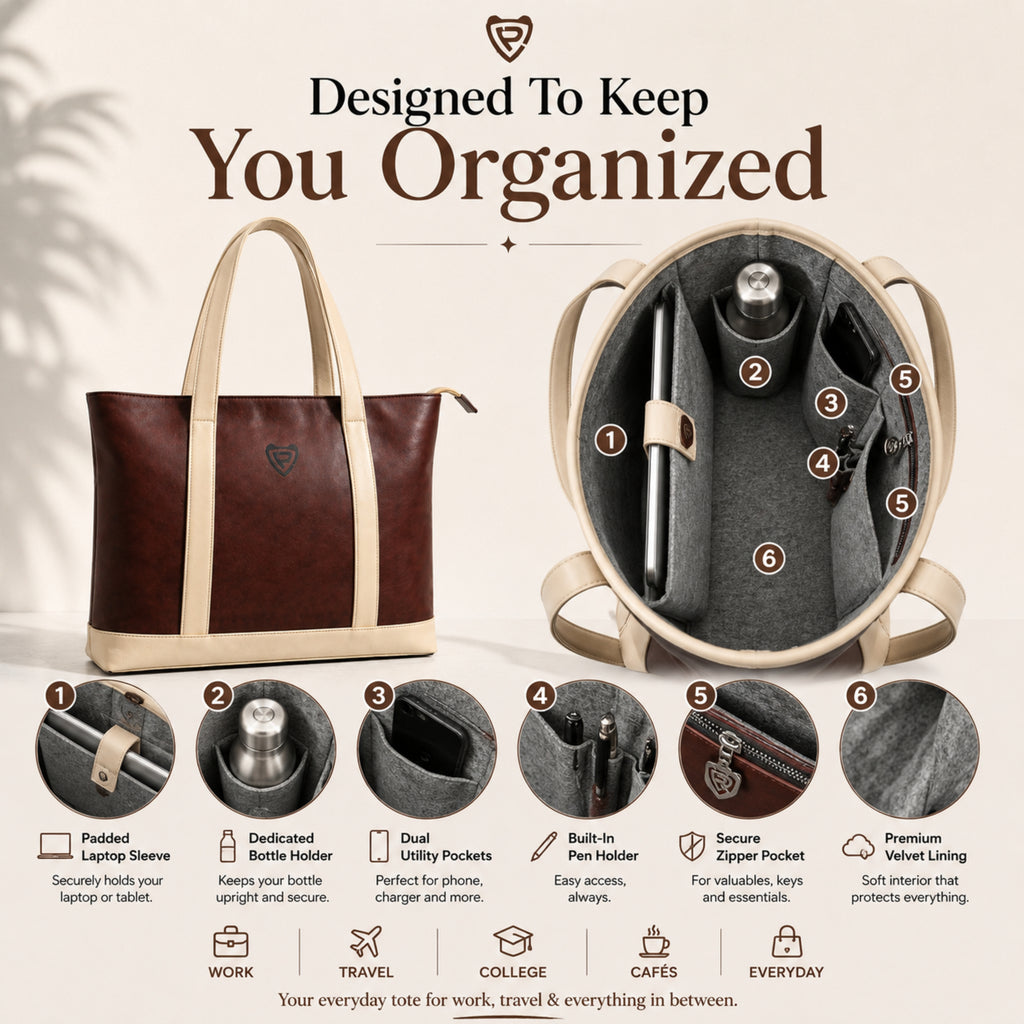THE ESPRESSO BROWN TOTE