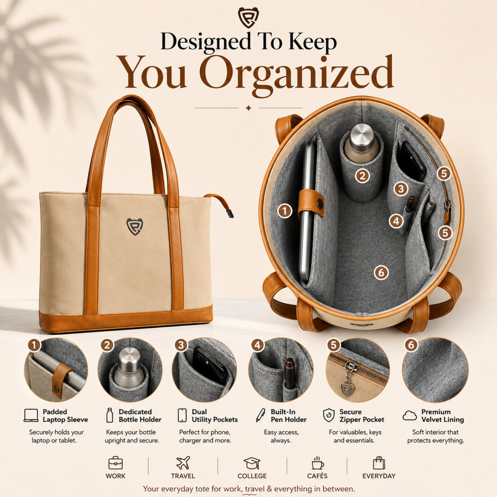 THE SAND BEIGE TOTE